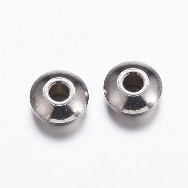 PandaHall 201 Stainless Steel Beads Spacers, Rondelle, Stainless Steel Color, 5x2.5mm, Hole: 1.5mm 201 Stainless Steel Rondelle
PandaHall 201 Stainless Steel Beads Spacers, Rondelle, Stainless Steel Color, 5x2.5mm, Hole: 1.5mm 201 Stainless Steel Rondelle