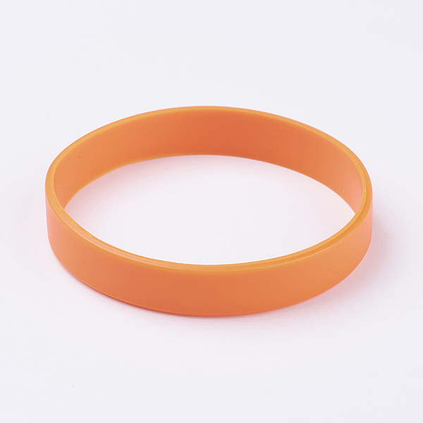 PandaHall Silicone Wristbands Bracelets, Cord Bracelets, Dark Orange, 2-1/2 inch(63mm), 12x2mm Silicone Orange
PandaHall Silicone Wristbands Bracelets, Cord Bracelets, Dark Orange, 2-1/2 inch(63mm), 12x2mm Silicone Orange