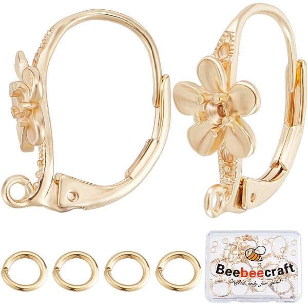 PandaHall Beebeecraft 20Pcs Flower Leverback Earring Findings 18K Gold Plated Brass 17x8mm French Earring Hooks Flower Pattern Ear Wire...
PandaHall Beebeecraft 20Pcs Flower Leverback Earring Findings 18K Gold Plated Brass 17x8mm French Earring Hooks Flower Pattern Ear Wire...