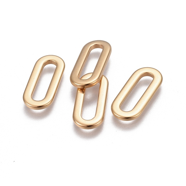 PandaHall 304 Stainless Steel Linking Rings, Oval, Golden, 20.3~20.5x8.5x1.7mm, Hole: 15.5x3.5mm 304 Stainless Steel Oval
PandaHall 304 Stainless Steel Linking Rings, Oval, Golden, 20.3~20.5x8.5x1.7mm, Hole: 15.5x3.5mm 304 Stainless Steel Oval