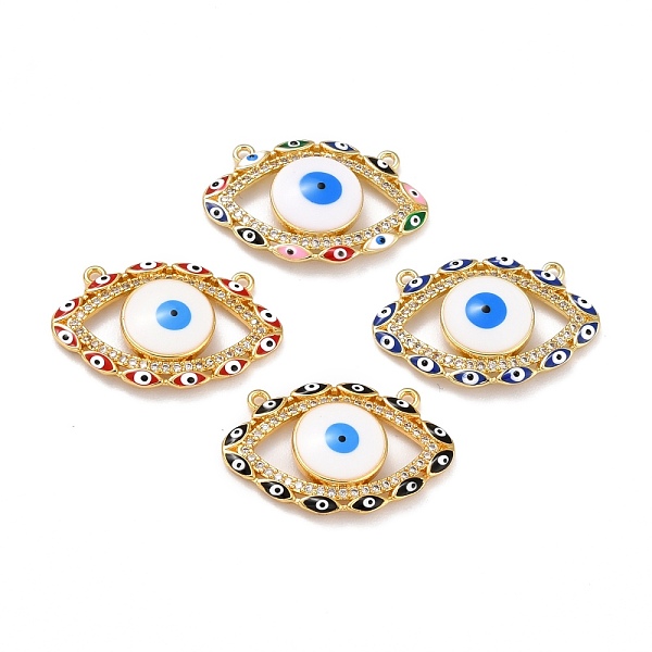 PandaHall Brass Micro Pave Clear Cubic Zirconia Pendants, with Resin, Real 18K Gold Plated, Evil Eye, Mixed Color, 17x26x4mm, Hole: 1.2mm..., Multicolor
PandaHall Brass Micro Pave Clear Cubic Zirconia Pendants, with Resin, Real 18K Gold Plated, Evil Eye, Mixed Color, 17x26x4mm, Hole: 1.2mm..., Multicolor