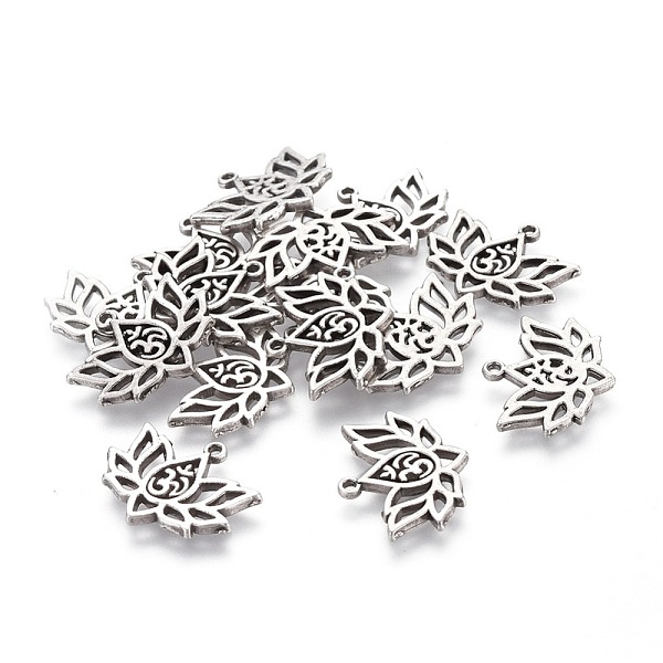PandaHall Tibetan Style Alloy Pendants, Lotus with Aum/Om Symbol, Lead Free & Nickel Free & Cadmium Free, Thailand Sterling Silver Plated...
PandaHall Tibetan Style Alloy Pendants, Lotus with Aum/Om Symbol, Lead Free & Nickel Free & Cadmium Free, Thailand Sterling Silver Plated...
