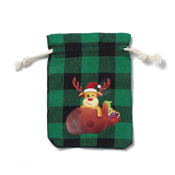 PandaHall Christmas Theme Rectangle Jute Bags with Jute Cord, Tartan Drawstring Pouches, for Gift Wrapping, Green, Deer...
PandaHall Christmas Theme Rectangle Jute Bags with Jute Cord, Tartan Drawstring Pouches, for Gift Wrapping, Green, Deer...