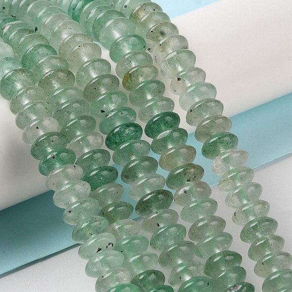 PandaHall Natural Green Strawberry Quartz Beads Strands, Saucer Beads, Rondelle, 6~6.5x3mm, Hole: 1mm, about 118~119pcs/strand, 15.35''...
PandaHall Natural Green Strawberry Quartz Beads Strands, Saucer Beads, Rondelle, 6~6.5x3mm, Hole: 1mm, about 118~119pcs/strand, 15.35''...