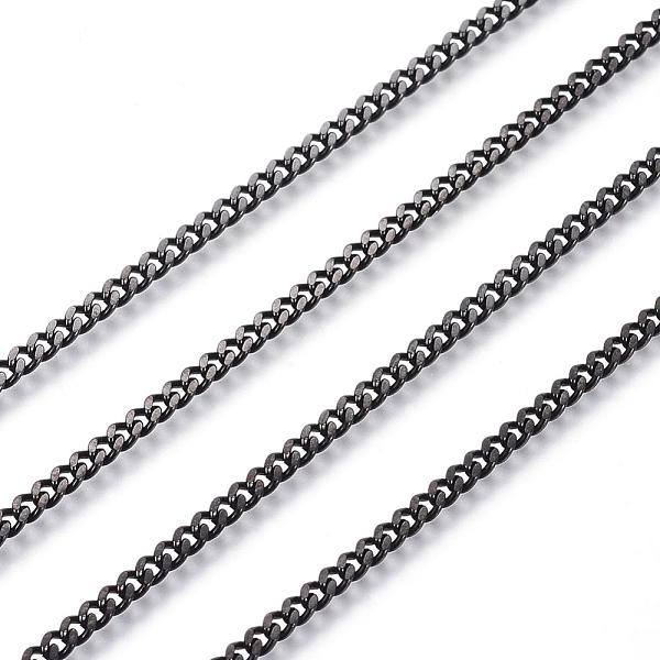 PandaHall 304 Stainless Steel Twisted Chains Curb Chains, Unwelded, with Spool, Faceted, Electrophoresis Black, 3x2x0.6mm, about 32.8 Feet...
PandaHall 304 Stainless Steel Twisted Chains Curb Chains, Unwelded, with Spool, Faceted, Electrophoresis Black, 3x2x0.6mm, about 32.8 Feet...