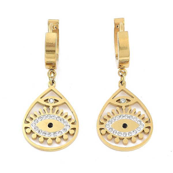 PandaHall Real 18K Gold Plated 304 Stainless Steel Dangle Earrings, Evil Eye Rhinestone Hoop Earrings for Women, Teardrop, 35.5x15mm 304...
PandaHall Real 18K Gold Plated 304 Stainless Steel Dangle Earrings, Evil Eye Rhinestone Hoop Earrings for Women, Teardrop, 35.5x15mm 304...