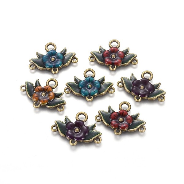 PandaHall Alloy Enamel Chandelier Component Links, Cadmium Free & Lead Free, Flower, Antique Bronze Metal Color, Mixed Color, 23x31x2.5mm..., Multicolor
PandaHall Alloy Enamel Chandelier Component Links, Cadmium Free & Lead Free, Flower, Antique Bronze Metal Color, Mixed Color, 23x31x2.5mm..., Multicolor