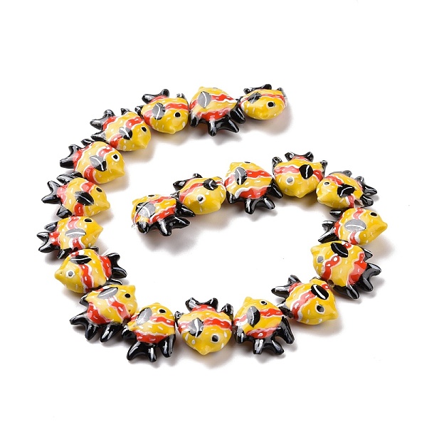 PandaHall Handmade Porcelain Beads, Fish, Yellow, 17~18x21~22x7~7.5mm, Hole: 2mm Porcelain Fish Yellow
PandaHall Handmade Porcelain Beads, Fish, Yellow, 17~18x21~22x7~7.5mm, Hole: 2mm Porcelain Fish Yellow