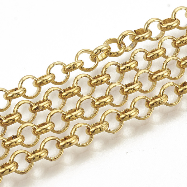 PandaHall 3.28 Feet 304 Stainless Steel Rolo Chains, Belcher Chain, Unwelded, Golden, 5x1.5mm 304 Stainless Steel
PandaHall 3.28 Feet 304 Stainless Steel Rolo Chains, Belcher Chain, Unwelded, Golden, 5x1.5mm 304 Stainless Steel