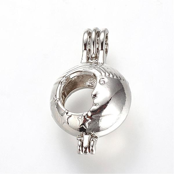 PandaHall Brass Locket Pendants, Cage Pendants, Hollow, Moon, Platinum, 26x15.5x9.5mm, Hole: 4x4.5mm, inner measure: 12mm Brass Moon
PandaHall Brass Locket Pendants, Cage Pendants, Hollow, Moon, Platinum, 26x15.5x9.5mm, Hole: 4x4.5mm, inner measure: 12mm Brass Moon