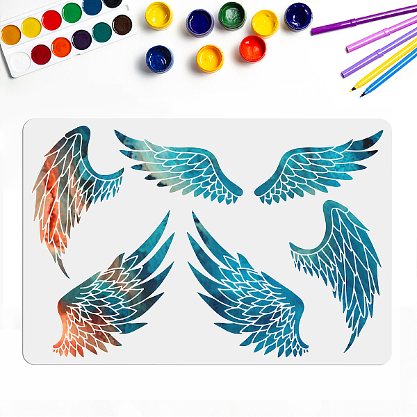 PandaHall MAYJOYDIY Wings Stencil Template Angel Wings Stencils 3 Pairs 23.6×15.7inch Durable Flexible DIY Art Craft Stencil for Bag...
PandaHall MAYJOYDIY Wings Stencil Template Angel Wings Stencils 3 Pairs 23.6×15.7inch Durable Flexible DIY Art Craft Stencil for Bag...