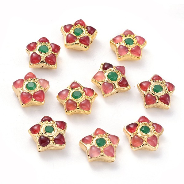 PandaHall Cat Eye Beads, with Golden Tone Brass Findings, Star, Red, 24~25x26x11.5~12mm, Hole: 1.2mm Glass Star Red
PandaHall Cat Eye Beads, with Golden Tone Brass Findings, Star, Red, 24~25x26x11.5~12mm, Hole: 1.2mm Glass Star Red