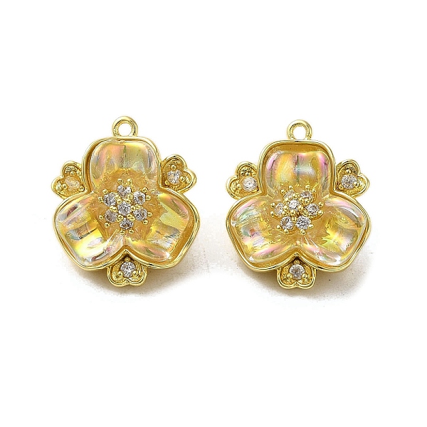 PandaHall Brass Micro Pave Clear Cubic Zirconia Pendants, with Resin Loops, Flower, Real 16K Gold Plated, 16x13.5x6mm, Hole: 1mm Brass+Cubic...
PandaHall Brass Micro Pave Clear Cubic Zirconia Pendants, with Resin Loops, Flower, Real 16K Gold Plated, 16x13.5x6mm, Hole: 1mm Brass+Cubic...