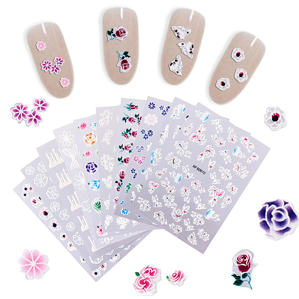 PandaHall Fashewelry 10 Sheets 10 Patterns 5D Nail Art Stickers Anaglyph Decals, for Nail Tips Decorations, Mixed Patterns, 154x85mm..., Multicolor
PandaHall Fashewelry 10 Sheets 10 Patterns 5D Nail Art Stickers Anaglyph Decals, for Nail Tips Decorations, Mixed Patterns, 154x85mm..., Multicolor
