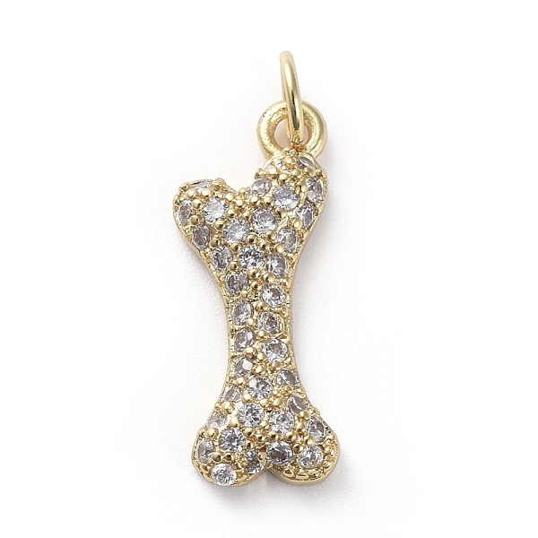 PandaHall Brass Micro Pave Cubic Zirconia Pendants, with Jump Rings, Bone, Clear, Golden, 19.5x8x3mm, Hole: 1.6mm Brass+Cubic Zirconia Dog...
PandaHall Brass Micro Pave Cubic Zirconia Pendants, with Jump Rings, Bone, Clear, Golden, 19.5x8x3mm, Hole: 1.6mm Brass+Cubic Zirconia Dog...