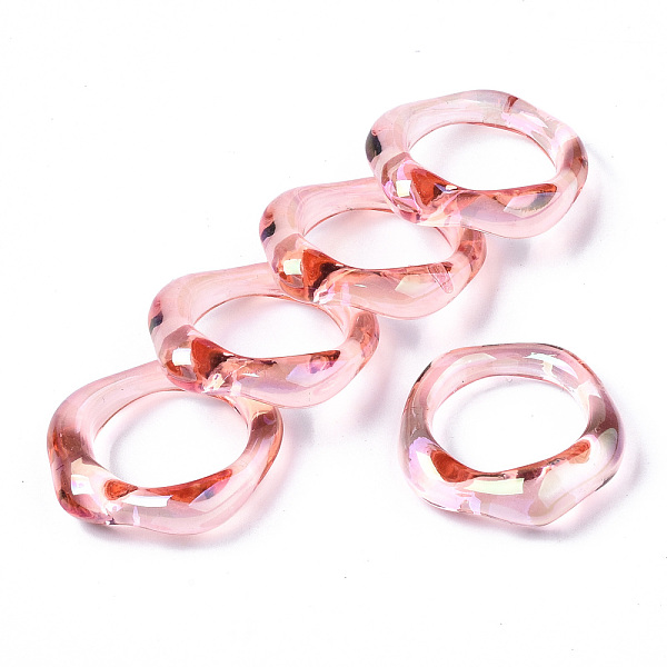 PandaHall Transparent Resin Finger Rings, AB Color Plated, Pink, US Size 6 3/4(17.1mm) Resin Pink
PandaHall Transparent Resin Finger Rings, AB Color Plated, Pink, US Size 6 3/4(17.1mm) Resin Pink