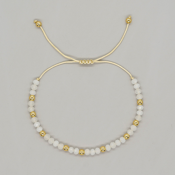 PandaHall Adjustable Glass Braided Bead Bracelets, WhiteSmoke, 11 inch(28cm) Glass White
PandaHall Adjustable Glass Braided Bead Bracelets, WhiteSmoke, 11 inch(28cm) Glass White