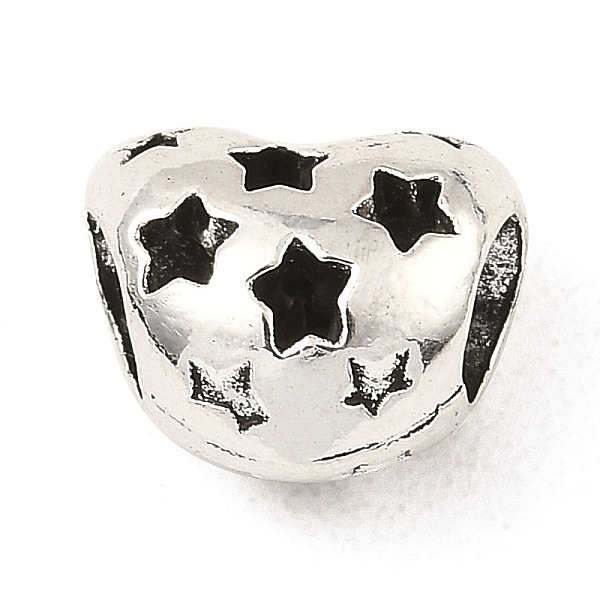 PandaHall Tibetan Style Alloy European Beads, Large Hole Beads, Heart with Star, Antique Silver, 9.5x11x7.5mm, Hole: 4.5mm, about...
PandaHall Tibetan Style Alloy European Beads, Large Hole Beads, Heart with Star, Antique Silver, 9.5x11x7.5mm, Hole: 4.5mm, about...