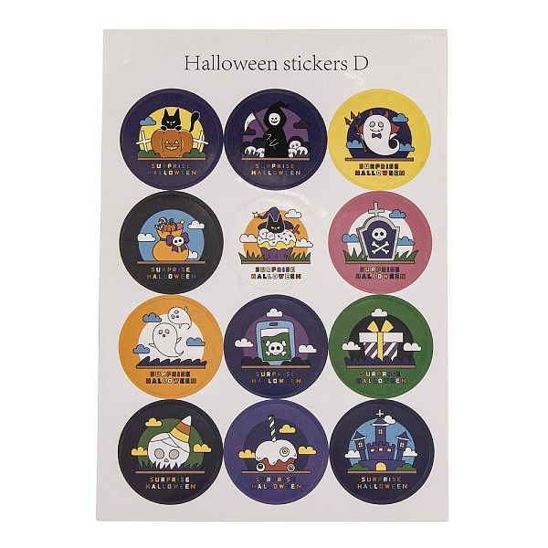 PandaHall Halloween Theme Plastic Stickers, for DIY Scrapbooking, Journal Decoration, Ghost With Word Halloween, Mixed Color..., Multicolor
PandaHall Halloween Theme Plastic Stickers, for DIY Scrapbooking, Journal Decoration, Ghost With Word Halloween, Mixed Color..., Multicolor
