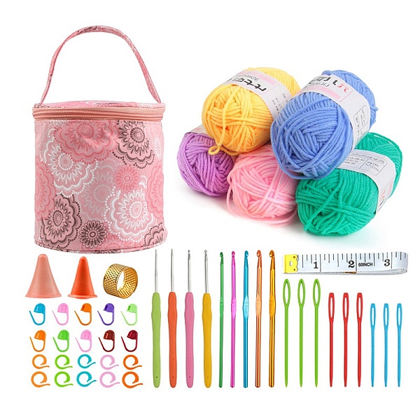 PandaHall DIY Doll Handmade Knitting Leaf Pattern Bag Sets, Crochet Hook Set, Special Yarn Material, Mixed Color, 14.5x14cm Cloth Multicolor
PandaHall DIY Doll Handmade Knitting Leaf Pattern Bag Sets, Crochet Hook Set, Special Yarn Material, Mixed Color, 14.5x14cm Cloth Multicolor