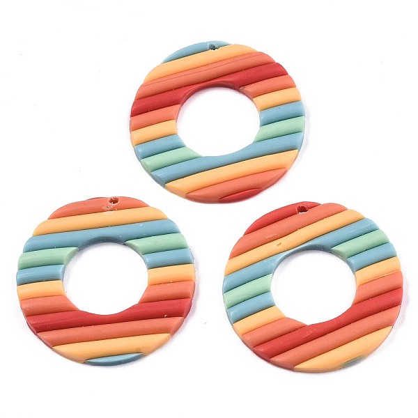 PandaHall Handmade Polymer Clay Pendants, Donut, Sandy Brown, 40x39x3mm, Hole: 1.5~2mm Polymer Clay Donut
PandaHall Handmade Polymer Clay Pendants, Donut, Sandy Brown, 40x39x3mm, Hole: 1.5~2mm Polymer Clay Donut