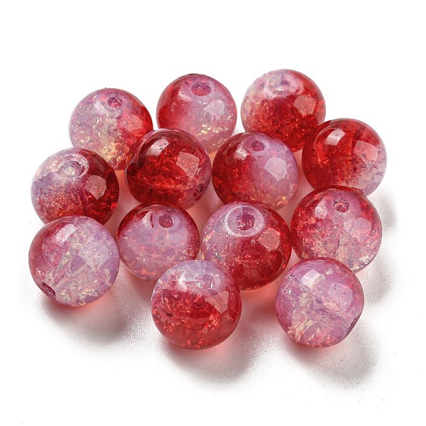 PandaHall Transparent Spray Painting Crackle Glass Beads, Round, Crimson, 10mm, Hole: 1.6mm, 200pcs/bag Glass Round Pink
PandaHall Transparent Spray Painting Crackle Glass Beads, Round, Crimson, 10mm, Hole: 1.6mm, 200pcs/bag Glass Round Pink