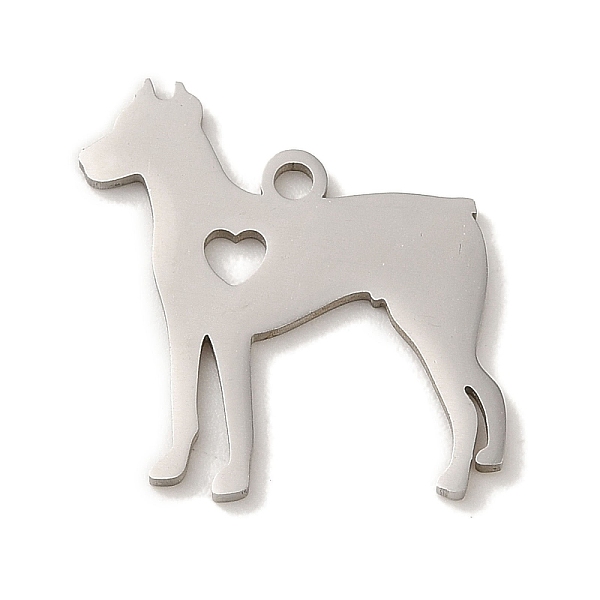 PandaHall 201 Stainless Steel Pendants, Laser Cut, Dog Charm, Stainless Steel Color, 19.5x18x1mm, Hole: 1.6mm 201 Stainless Steel Dog
PandaHall 201 Stainless Steel Pendants, Laser Cut, Dog Charm, Stainless Steel Color, 19.5x18x1mm, Hole: 1.6mm 201 Stainless Steel Dog