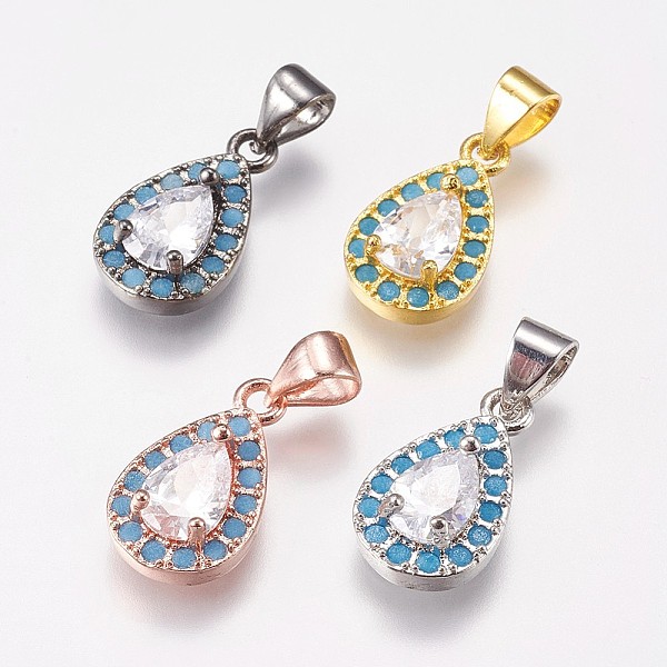 PandaHall Brass Micro Pave Cubic Zirconia Pendants, teardrop, Mixed Color, 15x9x4mm, Hole: 3.5x5mm Brass+Cubic Zirconia Teardrop Clear
PandaHall Brass Micro Pave Cubic Zirconia Pendants, teardrop, Mixed Color, 15x9x4mm, Hole: 3.5x5mm Brass+Cubic Zirconia Teardrop Clear