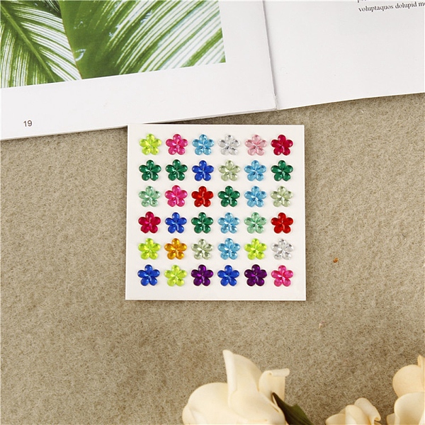 PandaHall Self Adhesive Acrylic Rhinestone Stickers, for DIY Scrapbooking and Craft Decoration, Flower, 10mm Acrylic Flower 
PandaHall Self Adhesive Acrylic Rhinestone Stickers, for DIY Scrapbooking and Craft Decoration, Flower, 10mm Acrylic Flower