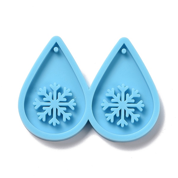 PandaHall DIY Teardrop with Snowflake Pendants Silicone Molds, Resin Casting Molds, For UV Resin, Epoxy Resin Jewelry Making, Christmas...
PandaHall DIY Teardrop with Snowflake Pendants Silicone Molds, Resin Casting Molds, For UV Resin, Epoxy Resin Jewelry Making, Christmas...