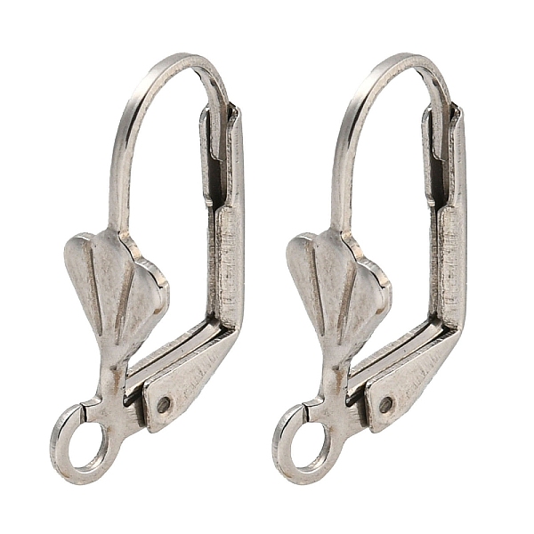 PandaHall 304 Stainless Steel Leverback Earring Findings, Stainless Steel Color, 17x10.5x5.5mm, Hole: 1.8mm, Pin: 0.9mm 304 Stainless Steel
PandaHall 304 Stainless Steel Leverback Earring Findings, Stainless Steel Color, 17x10.5x5.5mm, Hole: 1.8mm, Pin: 0.9mm 304 Stainless Steel