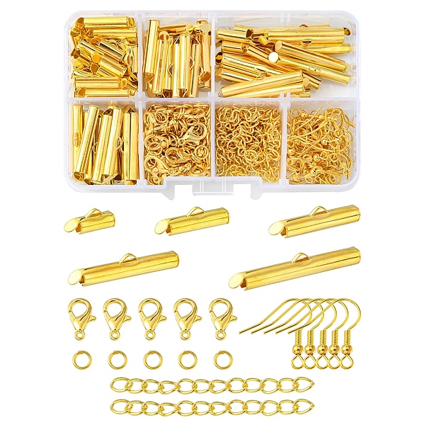 PandaHall DIY Earring Making Finding Kit, Including Iron Slide On End Clasp Tubes & Earring Hooks & Ends Chains & Open Jump Rings, Zinc...
PandaHall DIY Earring Making Finding Kit, Including Iron Slide On End Clasp Tubes & Earring Hooks & Ends Chains & Open Jump Rings, Zinc...
