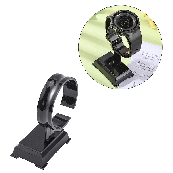 PandaHall Plastic Bracelet Displays, C Type Single Watch/Bracelet Display Stand, Black, 94x60x40mm Plastic Black
PandaHall Plastic Bracelet Displays, C Type Single Watch/Bracelet Display Stand, Black, 94x60x40mm Plastic Black