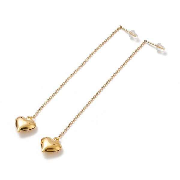 PandaHall Vacuum Plating 304 Stainless Steel Long Chain with Heart Dangle Stud Earrings for Women, Golden, 107.5x1.2mm, Pin: 0.7mm Stainless...
PandaHall Vacuum Plating 304 Stainless Steel Long Chain with Heart Dangle Stud Earrings for Women, Golden, 107.5x1.2mm, Pin: 0.7mm Stainless...