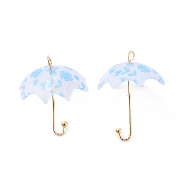 PandaHall Acrylic Pendants, with Golden Plated Alloy Findings, 3D Umbrella with Flower Pattern, Dodger Blue, 23x18x18mm, Hole: 1.6mm Acrylic...
PandaHall Acrylic Pendants, with Golden Plated Alloy Findings, 3D Umbrella with Flower Pattern, Dodger Blue, 23x18x18mm, Hole: 1.6mm Acrylic...