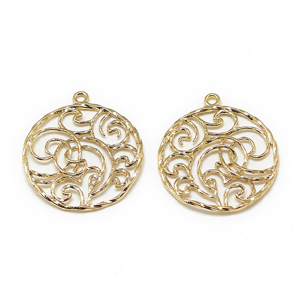 PandaHall Brass Pendants, Flat Round, Real 18K Gold Plated, 22.5x20x1.5mm, Hole: 1mm Brass Flat Round
PandaHall Brass Pendants, Flat Round, Real 18K Gold Plated, 22.5x20x1.5mm, Hole: 1mm Brass Flat Round
