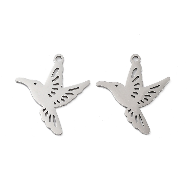 PandaHall 201 Stainless Steel Pendants, Laser Cut, Bird Charm, Stainless Steel Color, 28x25x1mm, Hole: 2mm 201 Stainless Steel Bird
PandaHall 201 Stainless Steel Pendants, Laser Cut, Bird Charm, Stainless Steel Color, 28x25x1mm, Hole: 2mm 201 Stainless Steel Bird
