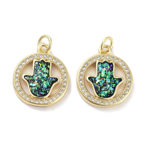 PandaHall Brass Micro Pave Clear Cubic Zirconia Pendants, with Synthetic Opal and Jump Rings, Real 18K Gold Plated, Hamsa Hand Charms, Black...
PandaHall Brass Micro Pave Clear Cubic Zirconia Pendants, with Synthetic Opal and Jump Rings, Real 18K Gold Plated, Hamsa Hand Charms, Black...