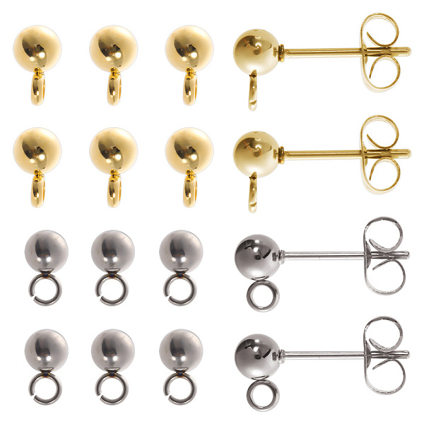 PandaHall SUNNYCLUE 1 Box 80Pcs 20 Pairs Real 18K Gold Plated Ball Post Studs Earring Post with Loop 4mm Earrings Studs Post Earring...
PandaHall SUNNYCLUE 1 Box 80Pcs 20 Pairs Real 18K Gold Plated Ball Post Studs Earring Post with Loop 4mm Earrings Studs Post Earring...
