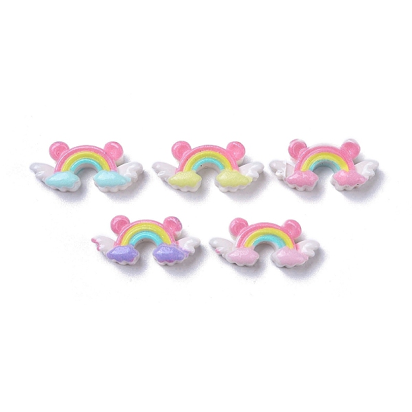 PandaHall Opaque Cute Resin Decoden Cabochons, Mixed Color, Rainbow with Wings, 8x17.5x5mm Resin Rainbow Multicolor
PandaHall Opaque Cute Resin Decoden Cabochons, Mixed Color, Rainbow with Wings, 8x17.5x5mm Resin Rainbow Multicolor