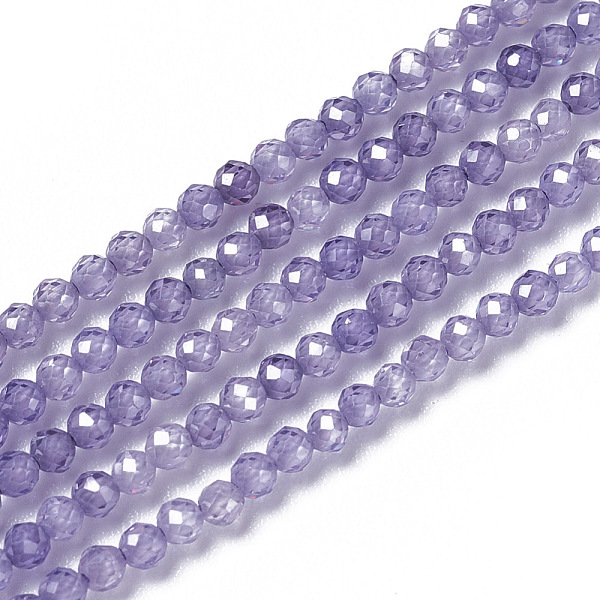 PandaHall Cubic Zirconia Beads Strands, Faceted, Round, Medium Purple, 3x2.5~3mm, Hole: 0.3mm, about 114~141pcs/strand, 15.1~16.4 inch...
PandaHall Cubic Zirconia Beads Strands, Faceted, Round, Medium Purple, 3x2.5~3mm, Hole: 0.3mm, about 114~141pcs/strand, 15.1~16.4 inch...
