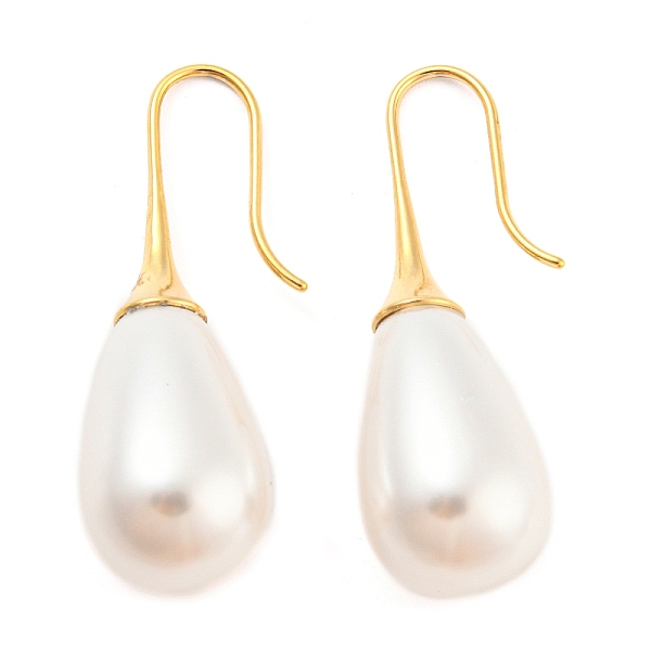 PandaHall Plastic Pearl Teardrop Dangle Earrings, 304 Stainless Steel Earrings, Real 14K Gold Plated, 40x13mm Plastic Teardrop White
PandaHall Plastic Pearl Teardrop Dangle Earrings, 304 Stainless Steel Earrings, Real 14K Gold Plated, 40x13mm Plastic Teardrop White