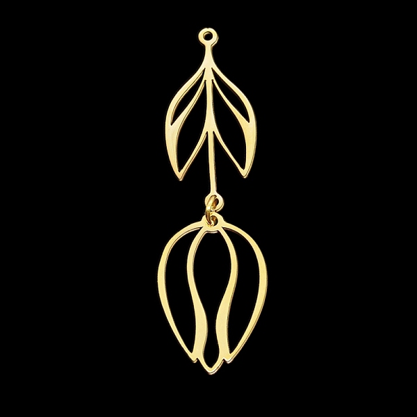 PandaHall 201 Stainless Steel Pendants, Laser Cut, with Jump Rings, Flower, Golden, 48.5mm, Hole: 1.2mm 201 Stainless Steel Flower
PandaHall 201 Stainless Steel Pendants, Laser Cut, with Jump Rings, Flower, Golden, 48.5mm, Hole: 1.2mm 201 Stainless Steel Flower