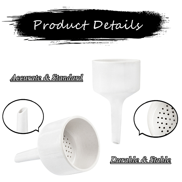 PandaHall Olycraft Porcelain Buchner Filter Funnel, for Laboratory, Linen, 117x64.5mm/66.5x43mm/41.5x25mm, Inner Diameter: 57.5mm/38mm/21mm..., Brown
PandaHall Olycraft Porcelain Buchner Filter Funnel, for Laboratory, Linen, 117x64.5mm/66.5x43mm/41.5x25mm, Inner Diameter: 57.5mm/38mm/21mm..., Brown