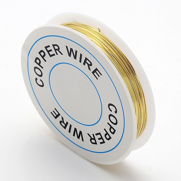 PandaHall Round Copper Jewelry Wire, Nickel Free, Golden, 24 Gauge, 0.5mm, about 31.16 Feet(9.5m)/roll Copper Round Gold
PandaHall Round Copper Jewelry Wire, Nickel Free, Golden, 24 Gauge, 0.5mm, about 31.16 Feet(9.5m)/roll Copper Round Gold