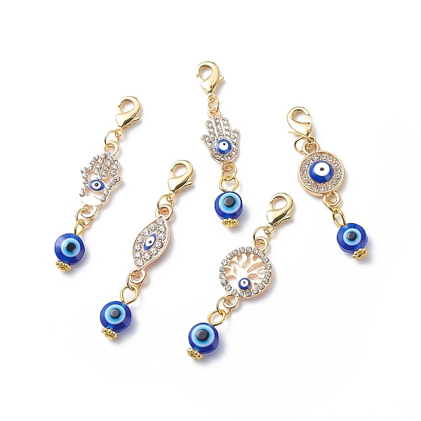 PandaHall Evil Eye Theme Pendant Decorations, Alloy Rhinestone & Brass Clip-on Charms, Lobster Clasp Charms, Hamsa Hand/Eye/Tree of Life...
PandaHall Evil Eye Theme Pendant Decorations, Alloy Rhinestone & Brass Clip-on Charms, Lobster Clasp Charms, Hamsa Hand/Eye/Tree of Life...