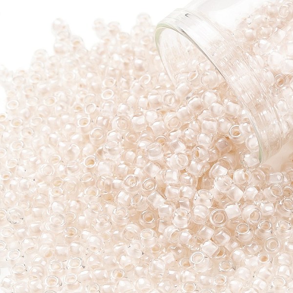 PandaHall TOHO Round Seed Beads, Japanese Seed Beads, (1068) Pale Blush Pink Lined Crystal, 8/0, 3mm, Hole: 1mm, about 220pcs/10g Glass Pink
PandaHall TOHO Round Seed Beads, Japanese Seed Beads, (1068) Pale Blush Pink Lined Crystal, 8/0, 3mm, Hole: 1mm, about 220pcs/10g Glass Pink