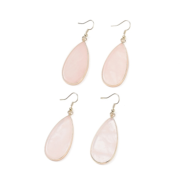 PandaHall Natural Rose Quartz Teardrop Dangle Earrings, Golden Tone Brass Jewelry for Women, Cadmium Free & Lead Free, 60mm, Pin: 0.6mm Rose...
PandaHall Natural Rose Quartz Teardrop Dangle Earrings, Golden Tone Brass Jewelry for Women, Cadmium Free & Lead Free, 60mm, Pin: 0.6mm Rose...