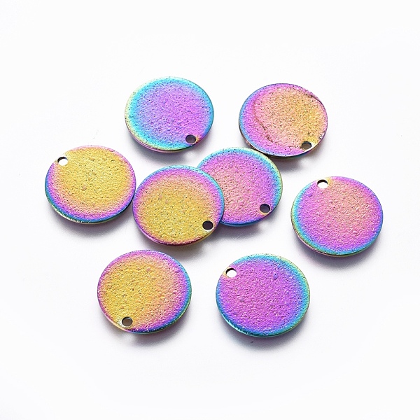 PandaHall Ion Plating(IP) 304 Stainless Steel Charms, Textured, Flat Round, Rainbow Color, 15x0.8mm, Hole: 1.6mm 304 Stainless Steel Flat...
PandaHall Ion Plating(IP) 304 Stainless Steel Charms, Textured, Flat Round, Rainbow Color, 15x0.8mm, Hole: 1.6mm 304 Stainless Steel Flat...