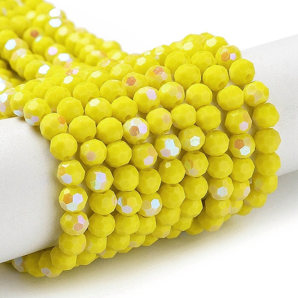 PandaHall Opaque Glass Beads Strands, Faceted, Round, Yellow, 4mm, Hole: 0.8mm, about 87~93pcs/strand, 32~33cm Glass Round Yellow
PandaHall Opaque Glass Beads Strands, Faceted, Round, Yellow, 4mm, Hole: 0.8mm, about 87~93pcs/strand, 32~33cm Glass Round Yellow